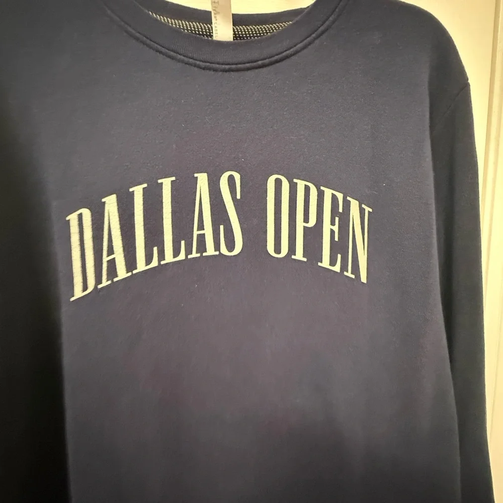 Dallas Open Navy Crewneck Sweatshirt - Picture 2 of 7